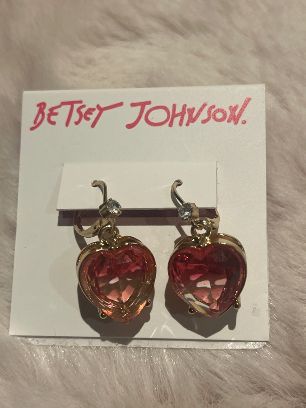 💘💘💘Betsy Johnson beautiful 💖 earrings ❤️🎁😍 - Picture 6 of 6